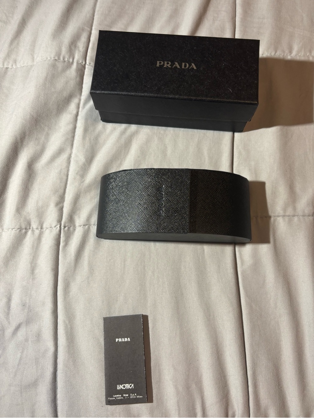 Prada Purple Gradient Square Sunglasses with Logo Temples - Picture 8 of 8